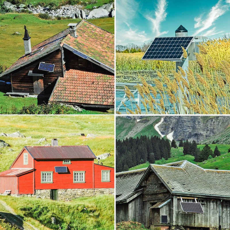 Topsolar Solar Panel Kit 20W 12V Monocrystalline with 10A Solar