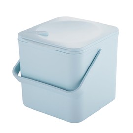 Minky Homecare Kitchen Compost Bin – Countertop Food Waste Caddy with Easy Wipe Clean Interior – Made in The UK - 3.5L (0.9 gal.) (Slate Blue)