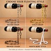 Floating Wine Bottle Holder Decorative Chain and Rope Style Wine
