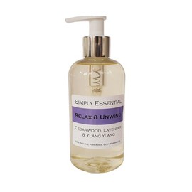 Simply Essential Relax and unwind Massage oil with Cedarwood, Lavender & Ylang ylang 250ml