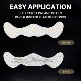 Glitter Freckles Face Tattoo, Gold Freckles Temporary Face Tattoos,Sparkle Makeup Patches, Cute & Waterproof Glitter Makeup Accessories For Women Girls, 6 Pcs