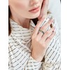 Pixiu Ring Feng Shui Ring for Women Men Buddhist Heart
