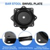 sourcing map 4" Bar Stool Swivel Replacement, 360° Rotation Lazy