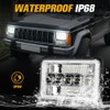BESTZHEYU 4x6 LED Headlights Pair with Hi-Lo Beam DRL for