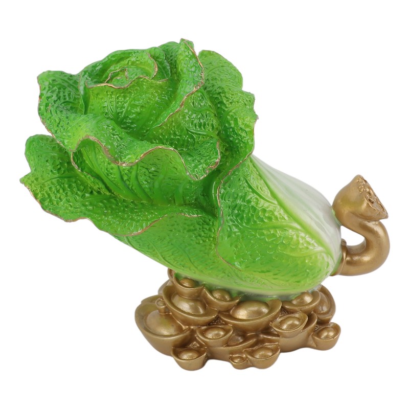 Lucky Cabbage Crafts Chinese Bai Cai Ornament Resin Feng Shui