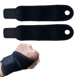 XUZOPIM Handgelenk Bandagen 1 Paar, Bandage Handgelenk Bandage, Handgelenkstütze Sport, Sehnenscheidenentzündung, Schmerzlinderung, Arthritis, Einstellbare Kompression Bandage Handgelenk(Schwarz)