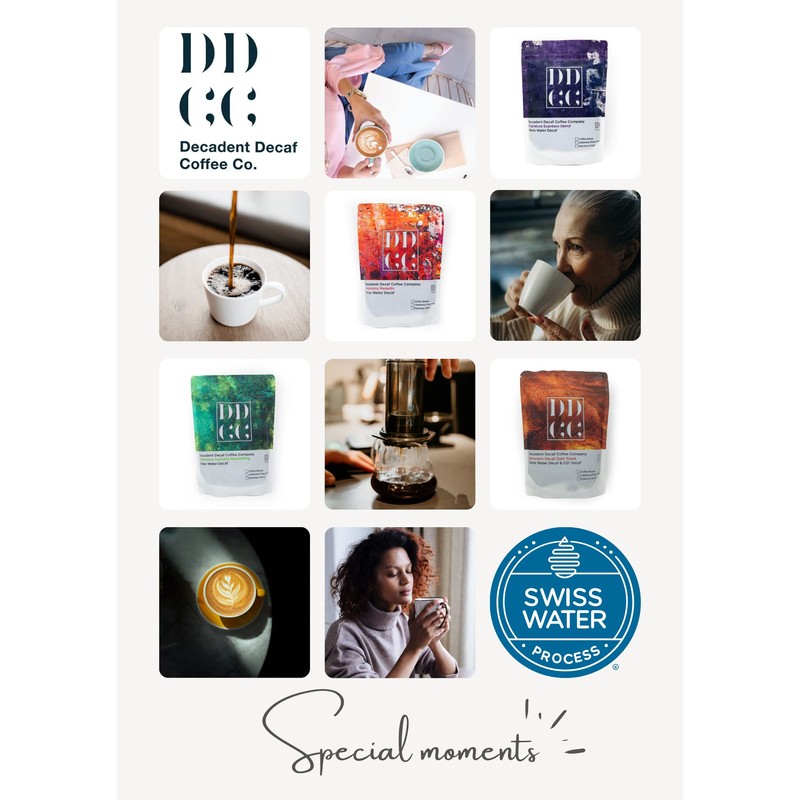 Decaffeinated Strongest Dark Roast Espresso Coffee Beans 227g - Swiss