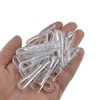 HAHIYO 2 inches/50mm 120Pcs Clear Plastic U Shape Alligator Clips