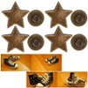 50 Sets of Star Rivets Star Shaped Rivets with Spikes