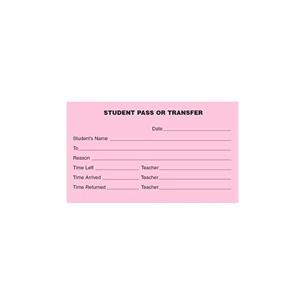 Student Pass or Transfer (118) - 10 Pack