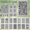 CHGCRAFT 16 Sheets 16 Styles Plants Polymer Clay Texture Mat