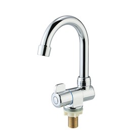 Walmeck Deck/Wall Mounted Rotating RV Faucet High-end Kitchen Faucet for Camper Recreational Vehicle Motorhome Travel Trailer
