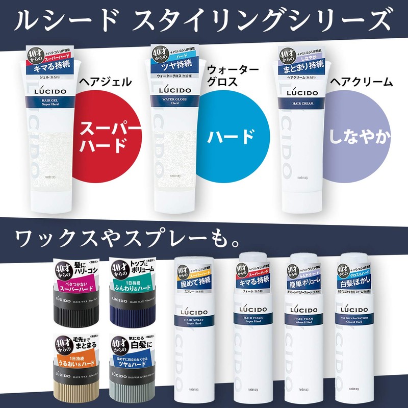 lucido hair gel super hard 160g