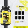 Aminoacido Bcaas 34 Zero 1kg 100 Servicios Varios Sabores