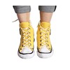 Handmade Organic Cotton Yellow Sneakers - Comfortable Plush Shoes, Breathable