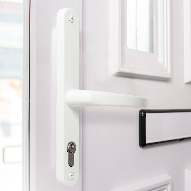 70mm PZ UPVC Door Handles Set Suits Cego Locks -