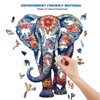 Wooden Puzzle Adults, 210 Pieces Elephant Wooden Puzzle Adults, 27.3