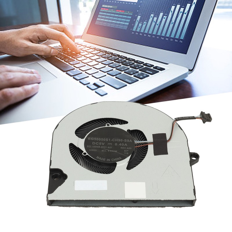 Laptop CPU Cooling Fan 4 Pin Replacement Cooling Fan for