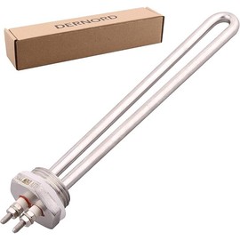 DERNORD Heating Element 12 V 150 Watt 1 Inch DN25 BSP Flange Stainless Steel Heater for Wind Surbine Solar Heating
