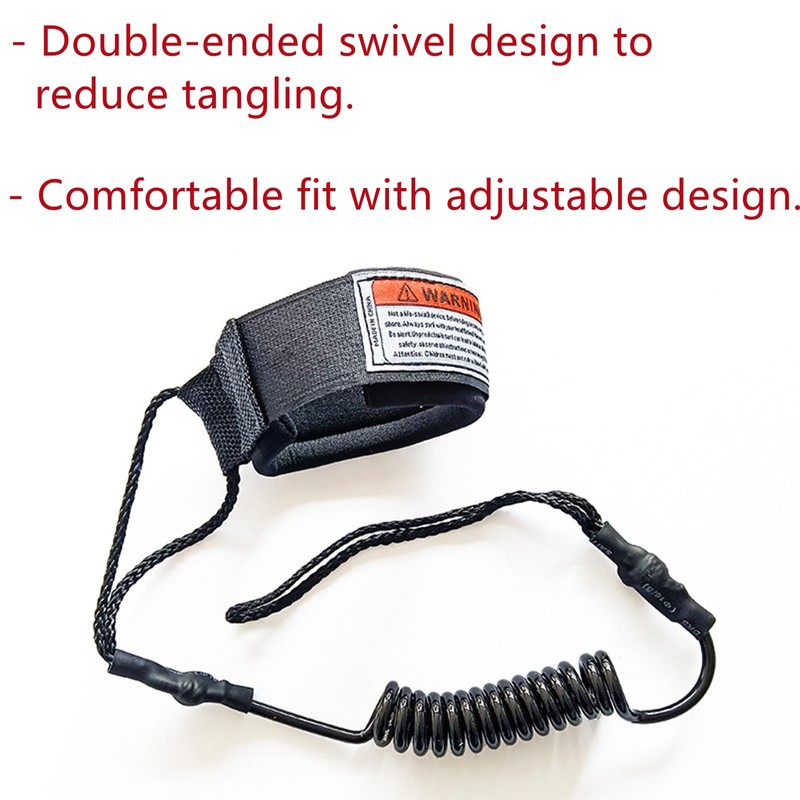 SHUNGXINYI Coiled Leash Coiled Paddle Surfboard Leash Sup Leg Rope
