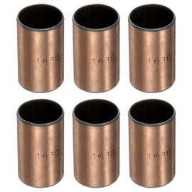 sourcing map Sleeve Bearings 16mm Bore x 18mm OD x 30mm Length Plain Bearings Wrapped Oilless Bushings for Sliding Parts of Machinery, 6pcs