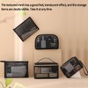 5-Piece Travel Cosmetic Bag Set - Durable Mesh Travel Organizers