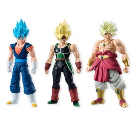 Bandai Shokugan Dragon Ball Shodo 5 Vegito, Bardock and Broly Figure Set of 3