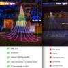 Flacchi Christmas Lights Outdoor with ‎Remote -16.7Ft Waterfall Tree Decoration