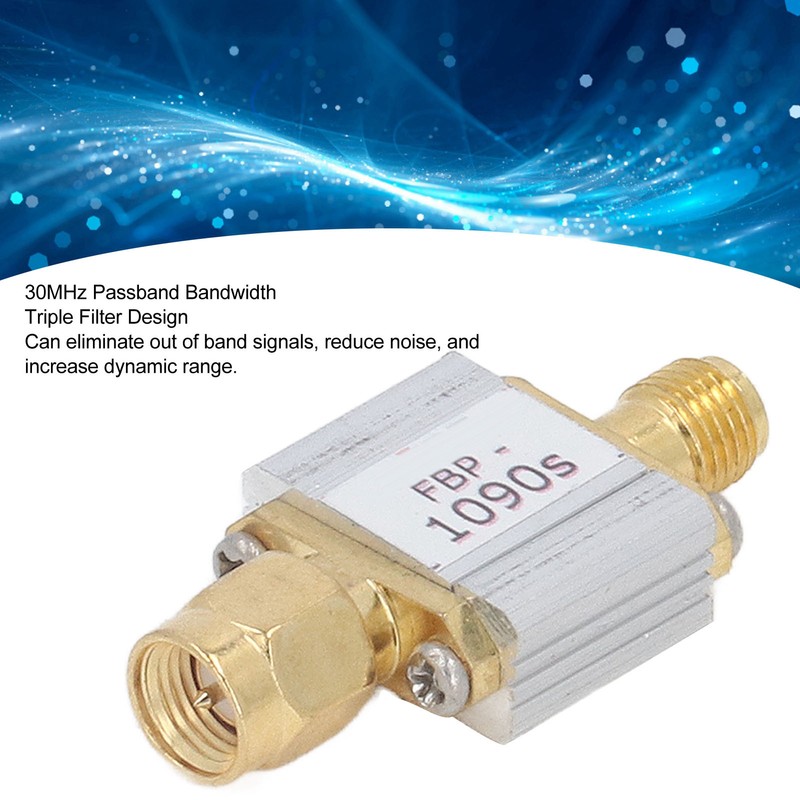 Bandpass Filter ADS B 1090MHz Centre Frequency 30MHz Bandwidth SMA