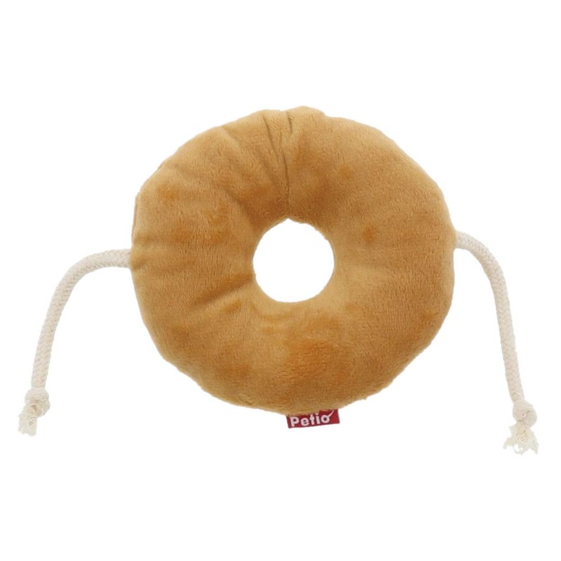 Petio Dog Toy Sticky Bakery Bagel