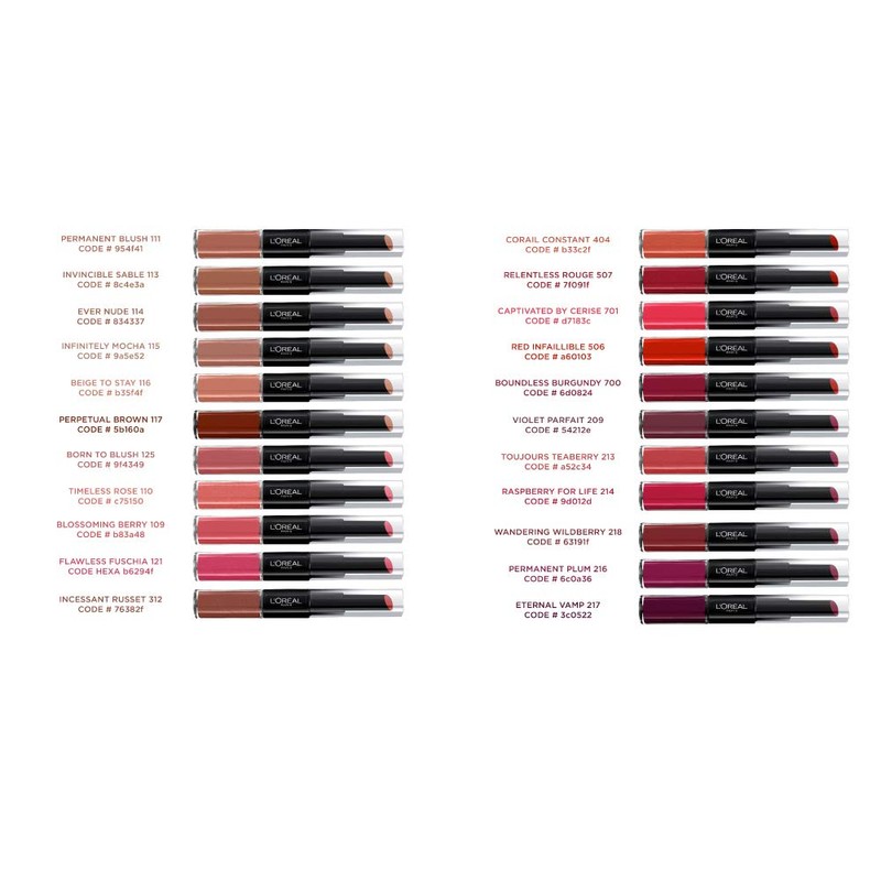L'Oreal Paris Infallible Pro Last 2 Step Lipstick, Never Ending