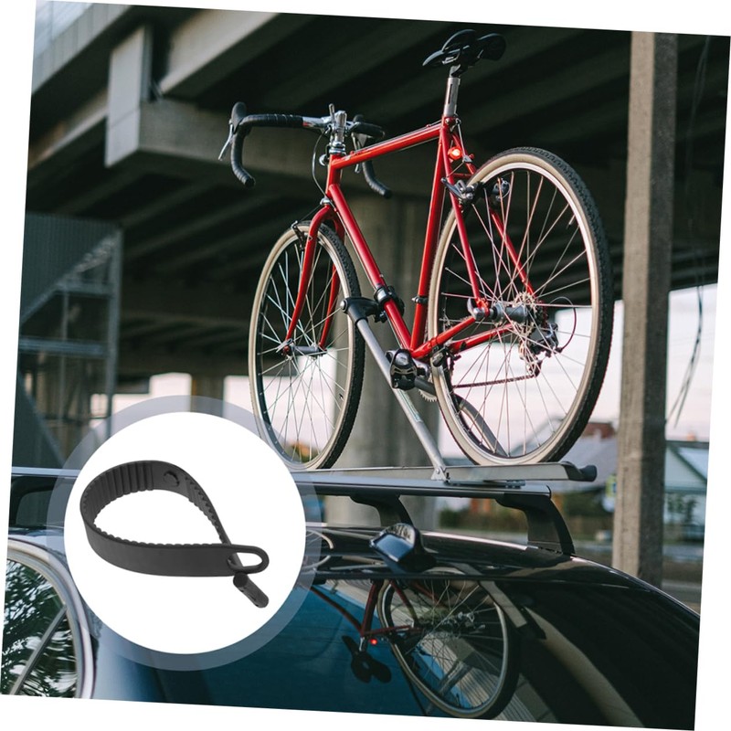 Sosoport 2pcs Multi-use Rubber Belt Straps for Bike Fastening and