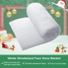 XAVSWRDE 1 PCS Christmas Snow Blanket White Artificial Snow Blankets