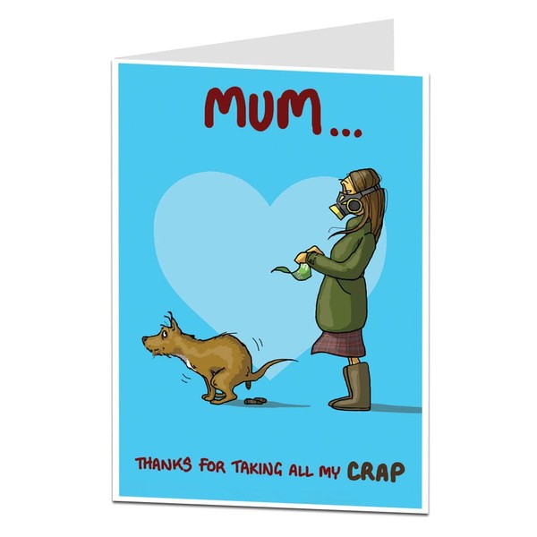 Funny Rude Happy Mothers Day Card For Mum From The