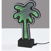 Adesso SL3717-01 Infinity Neon Palm Tree Table/Wall Lamp, Black