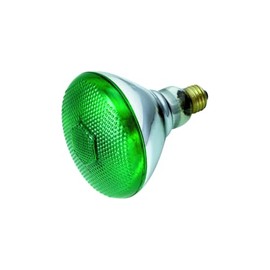 Satco S4427 100 Watt BR38 Incandescent 120 Volt Medium Base Light Bulb, Green