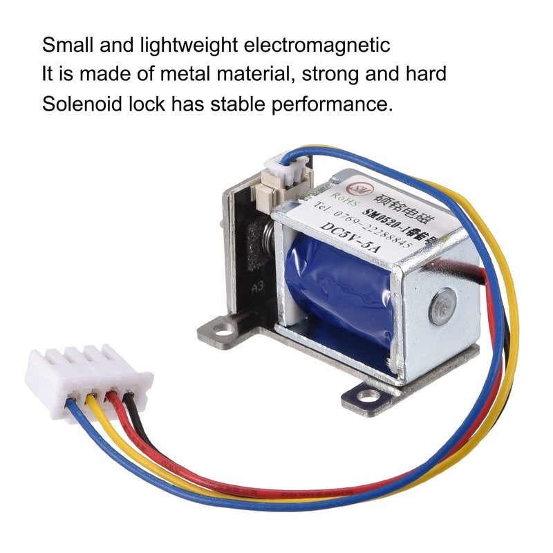 sourcing map Solenoid Electric Lock Electromagnetic Lock DC5V for Door