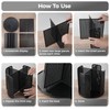 Fanspack Rotatable Cup and Lid Organizer with 4 Compartments, Coffee