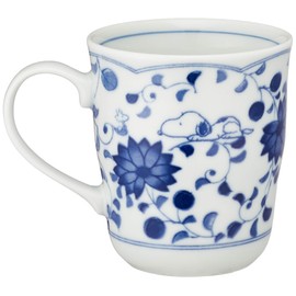 すぬうぴい 藍唐草 マグ 「化粧箱入」 唐草 630133