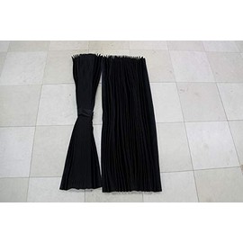 Truck Curtain, Center Curtain, Large and Medium Size, Pleat, Width 47.2 x Length 39.4 inches (120 x 100 cm), Pack of 2, Compact Type, Thin Class 1 Light Blocking, Divider Between the Driver's Seat and