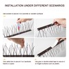 OFFO Brown Bird Spikes Pre-Assembled for Pigeons Birds, Cover 24