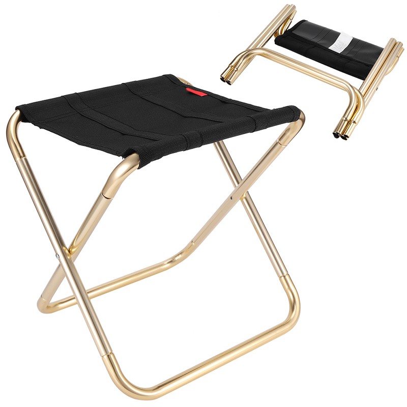 Folding Camp Stool Aluminum Alloy Portable Foldable Chair Seat for