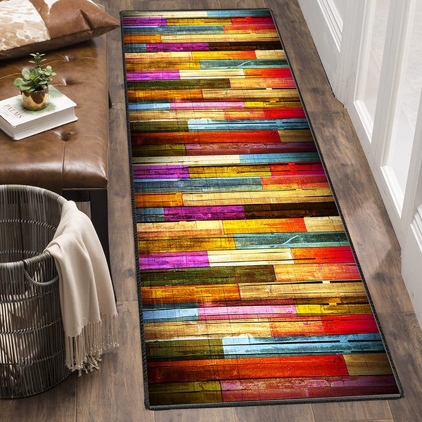Area Rugs, Hall Runner Non Shed Non Slip Rubber Backed, Hallway Runner Washable for Living Room Bedroom Floor - R-2 40x100cm