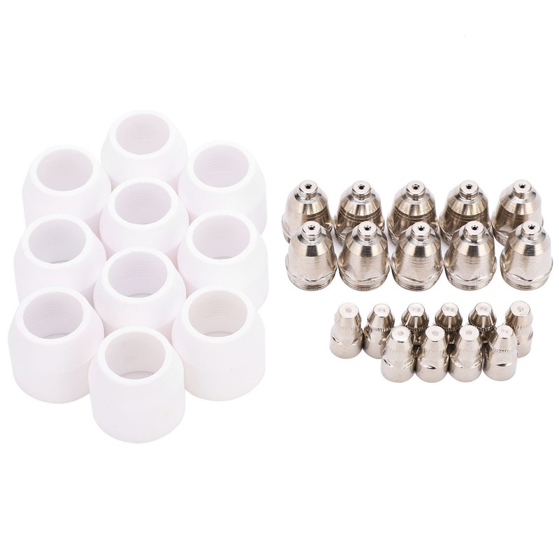 Plasma Consumable Kit P80 Electrode Tip Ceramic Nozzle Set Accessories