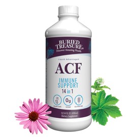 Buried Treasure ACF Advanced Immune Support - 16 oz, 16 Servings with Elderberry, Echinacea and Herbal Blend for Immunity Support