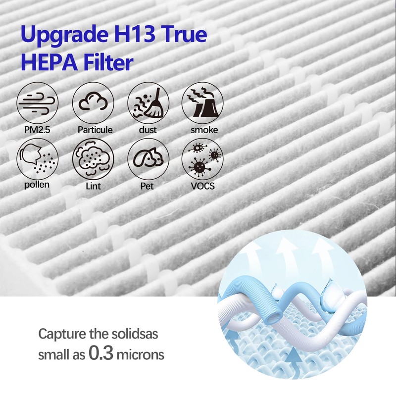 Vital 100S True HEPA Replacement Filter for LEVOIT Vital 100S