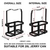 Mayouko Lockable Jerry Gas Can Holder Rack, 5 Gallon /