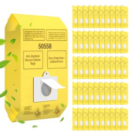 50558 Canister Vacuum Bags for Kenmore Canister Type C/Q 5055 50555 50557 50558, Replacement Vacuum Cleaner Bags for Panasonic Type C-5 C-18, Large Capacity, HEPA Filtration (50 Pack)