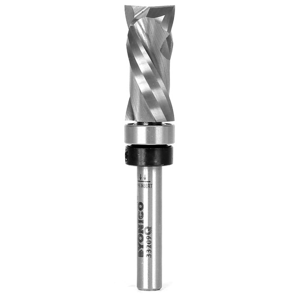 YONICO 33209q Top Bearing Ultra-Performance Compression Flush Trim Router Bit 1/4-Inch Shank