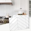 STICKGOO 10 Sheets Thicker Herringbone Peel and Stick Backsplash, 12.6”×9.7”